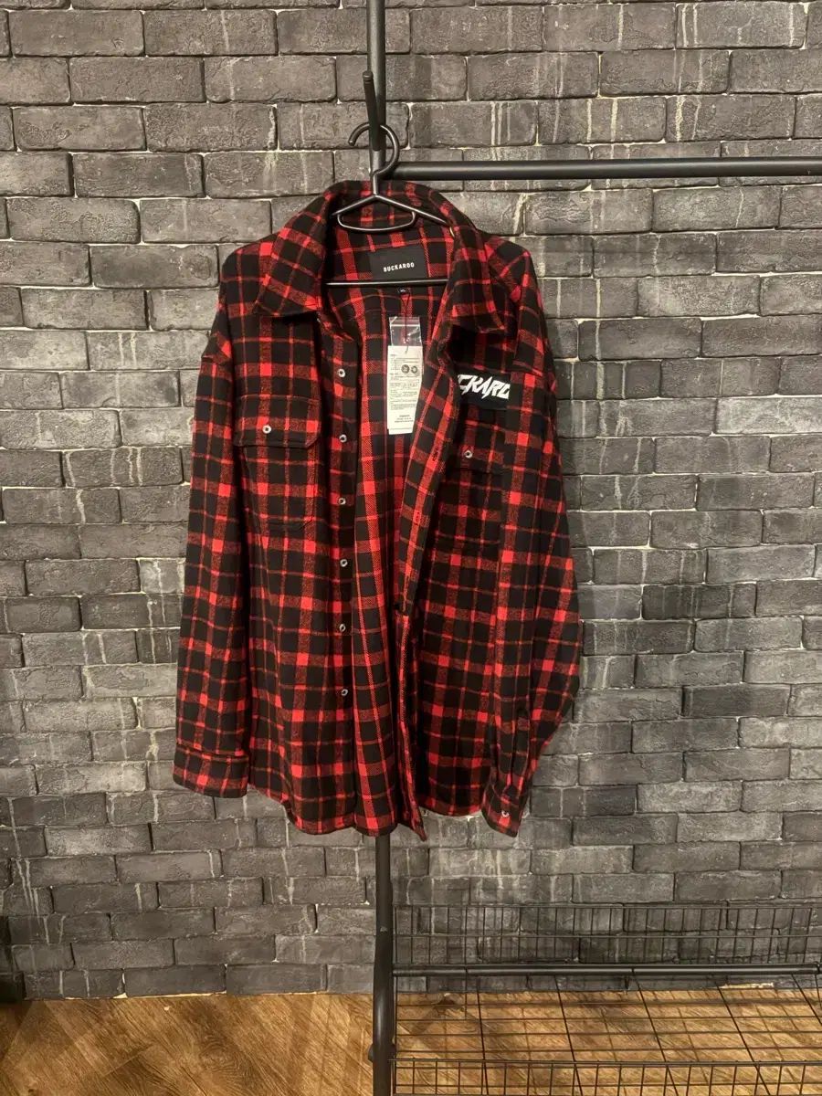 新品 XL バックルー オーバーサイズ シャツ チェック柄