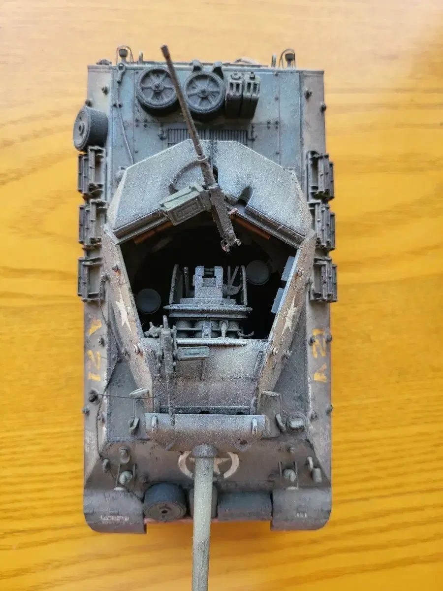 ミリタリー M41戦車 ジオラマ完成品