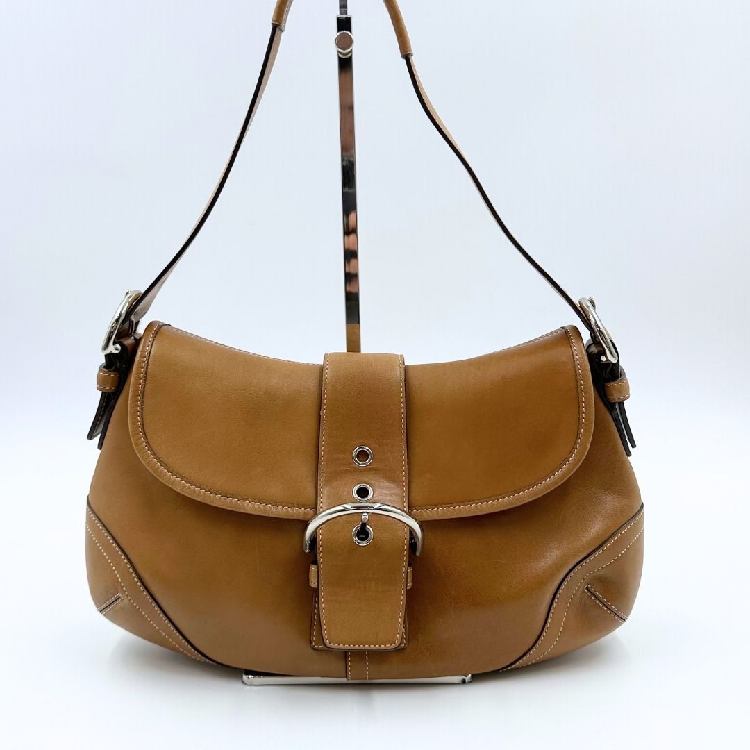 美品】Coach レザー ベルト ワンショルダーバッグ - メルカリ