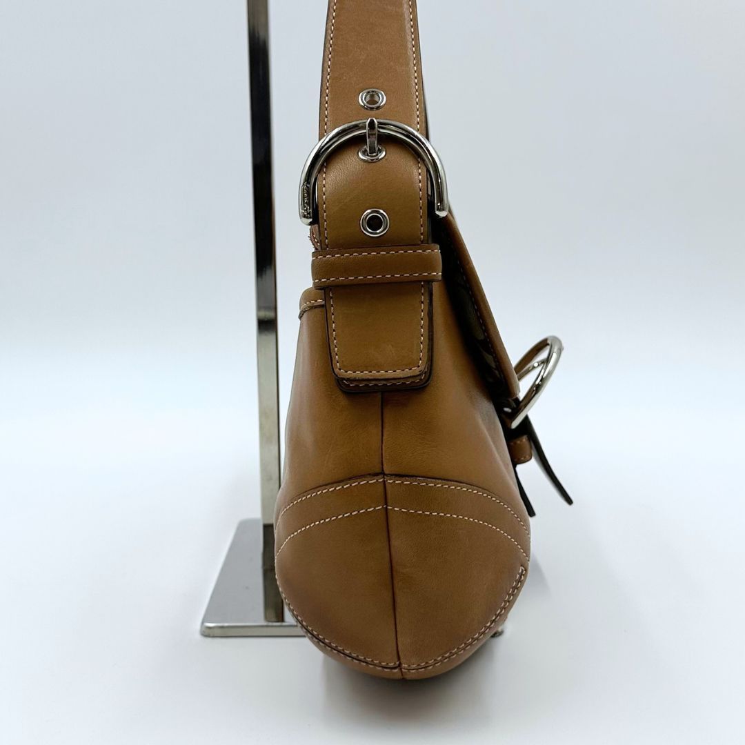 美品】Coach レザー ベルト ワンショルダーバッグ - メルカリ