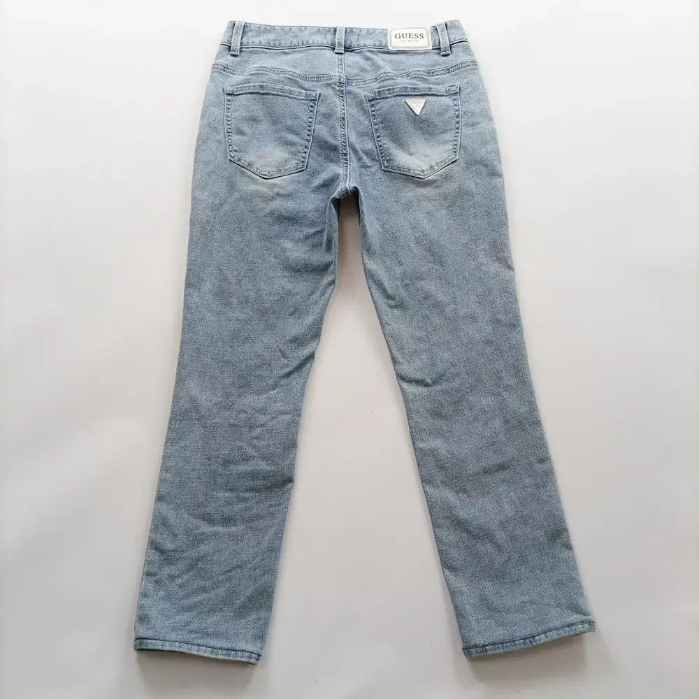 GUESS ゲス デニムパンツ サイズ29 ライトブルー ウォッシュ ストレッチ レディース B0349