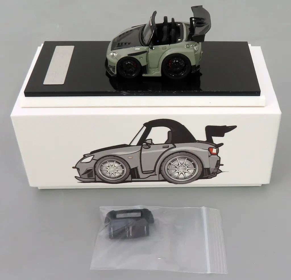 【新品】ミニカー 1/64 Honda S2000 J’S RACING 1999(グレー) [PE65800]
