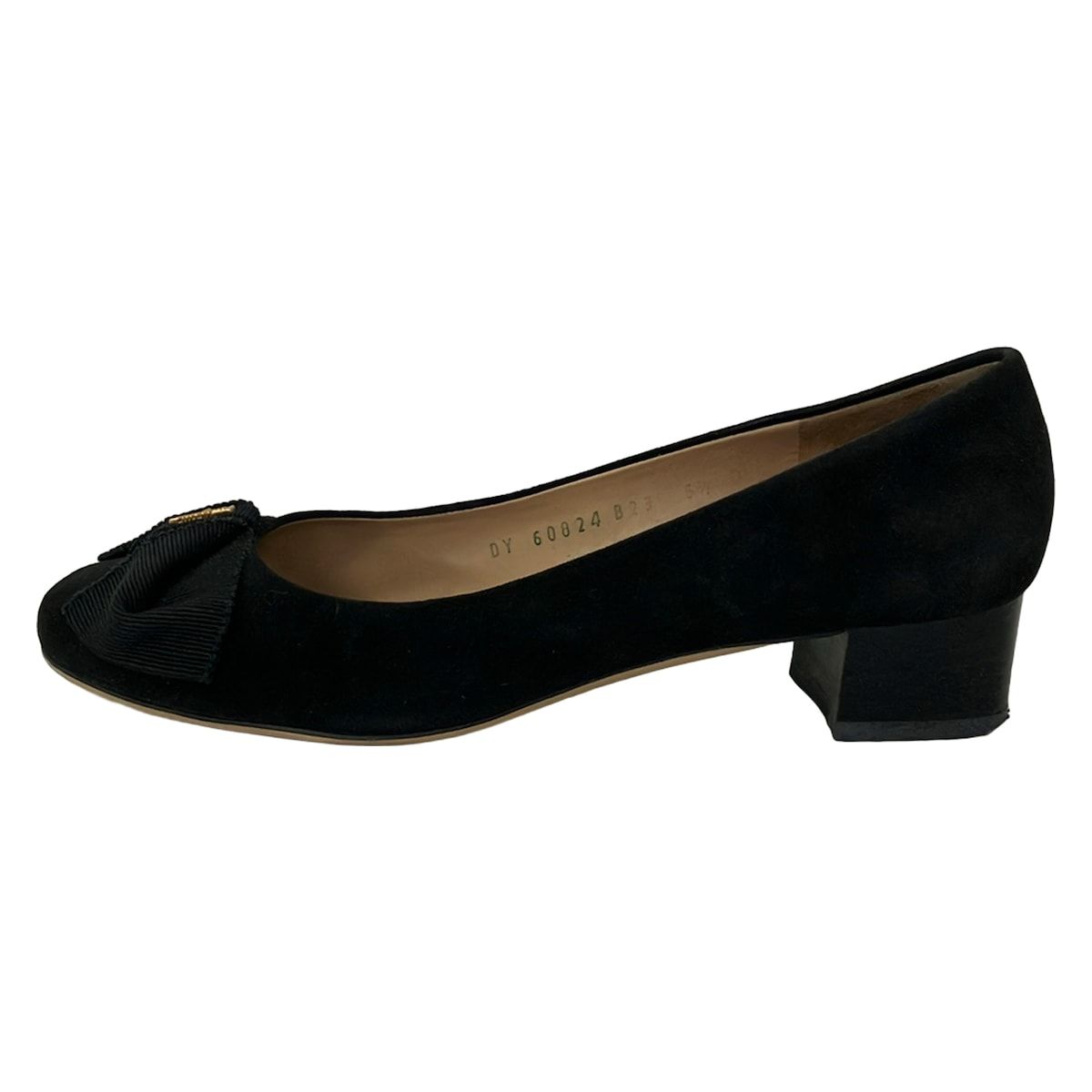FERRAGAMO/SalvatoreFerragamo(サルバトーレフェラガモ) パンプス 6 1/2 D レディース - 黒 リボン