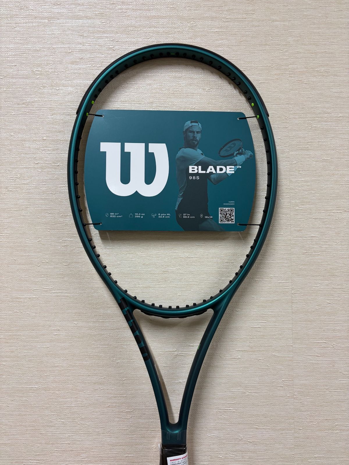 【35％OFF！】ウイルソン Wilson ブレード 98S V9.0 　 BLADE 98S V9.0 WR152411U+　グリップ2　ラスト1本！