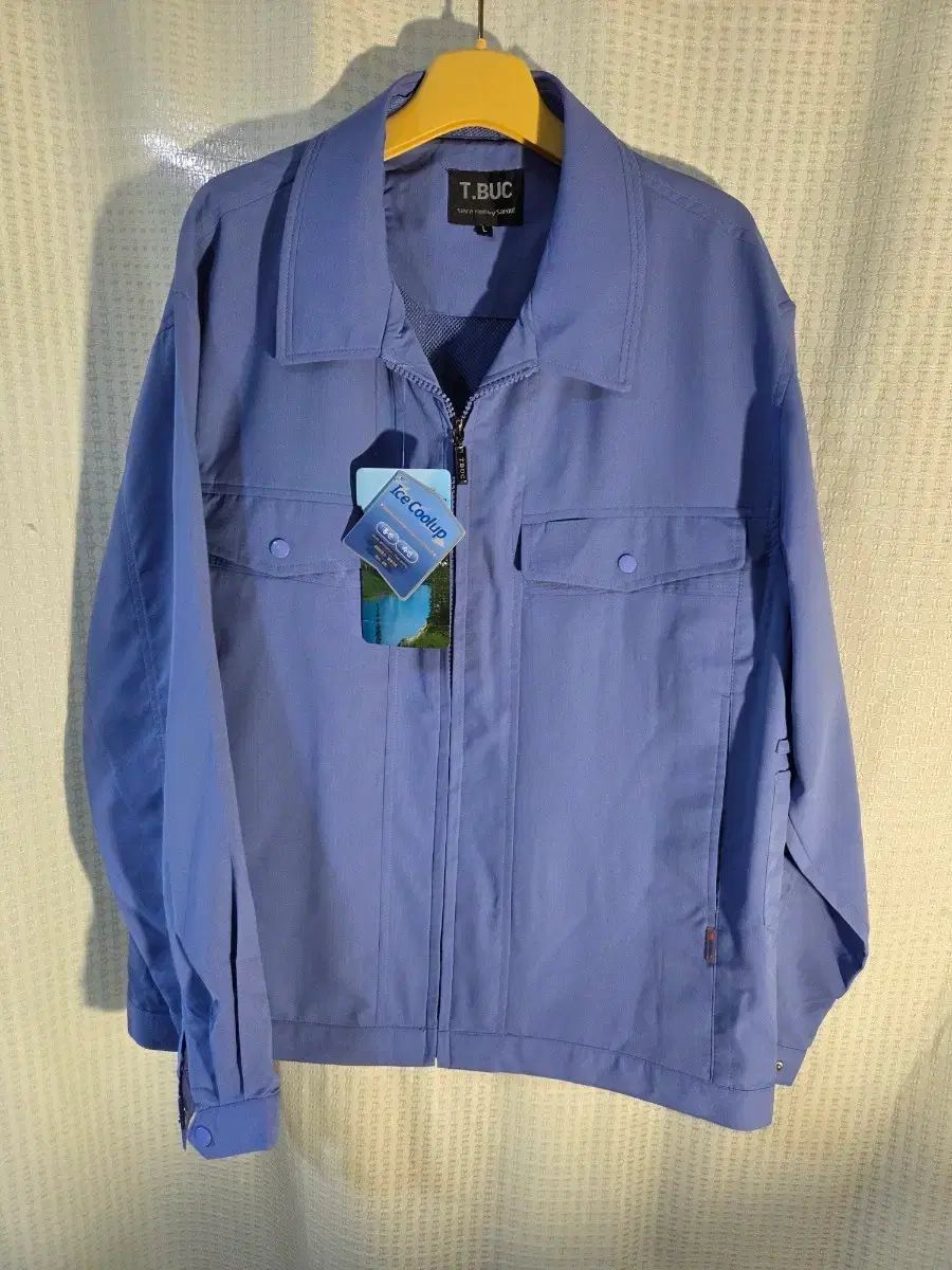 T BUC アイス クールUP ジャケット L ブルー