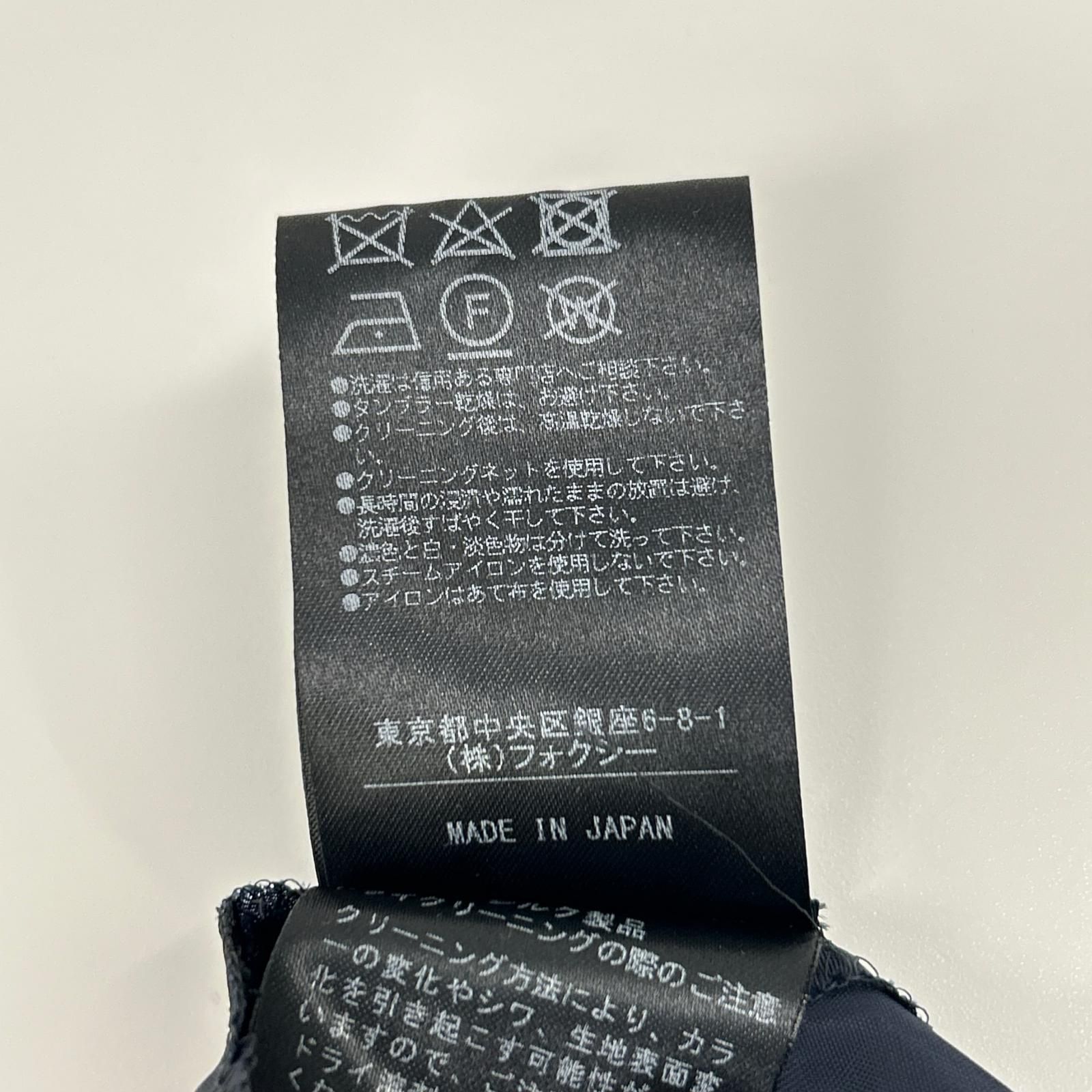 FOXEY BOUTIQUE　フォクシーブティック　39566-S0FZ422K ネイビー ボーダー ノースリーブワンピース　38