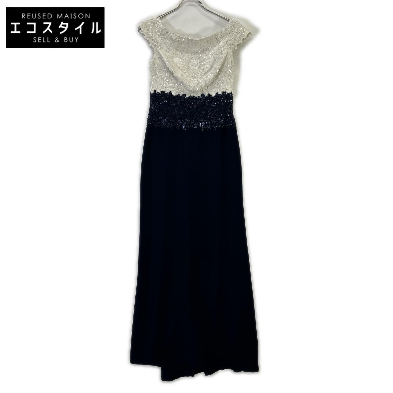TADASHI SHOJI　タダシショージ　バイカラー スパンコール ワンピース　2