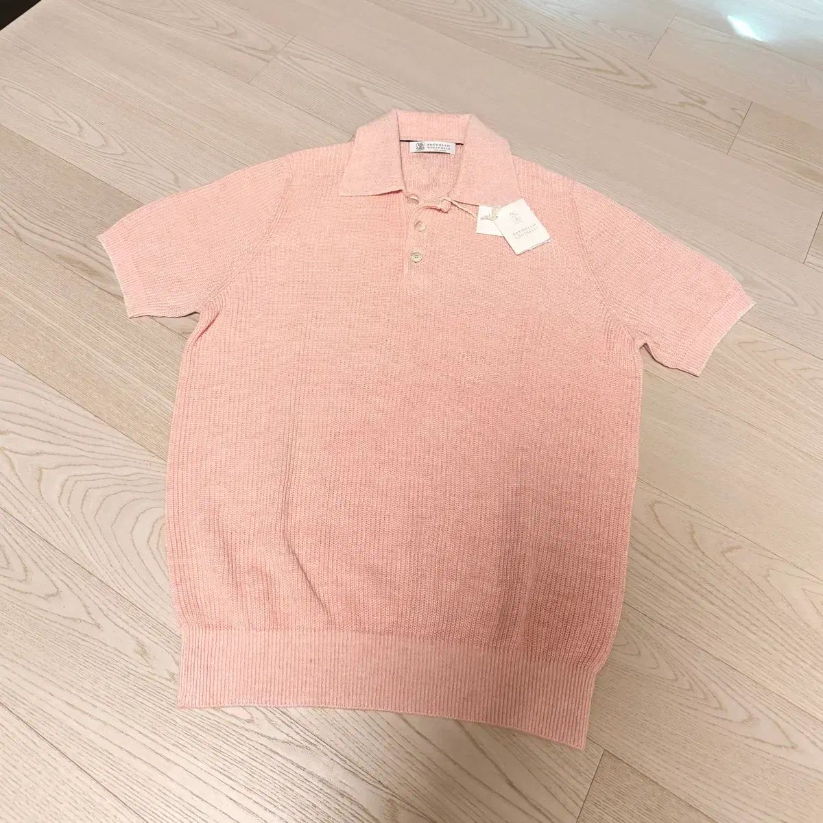 ブルネロクチネリ チャンキー ニット ポロ (52) 新品