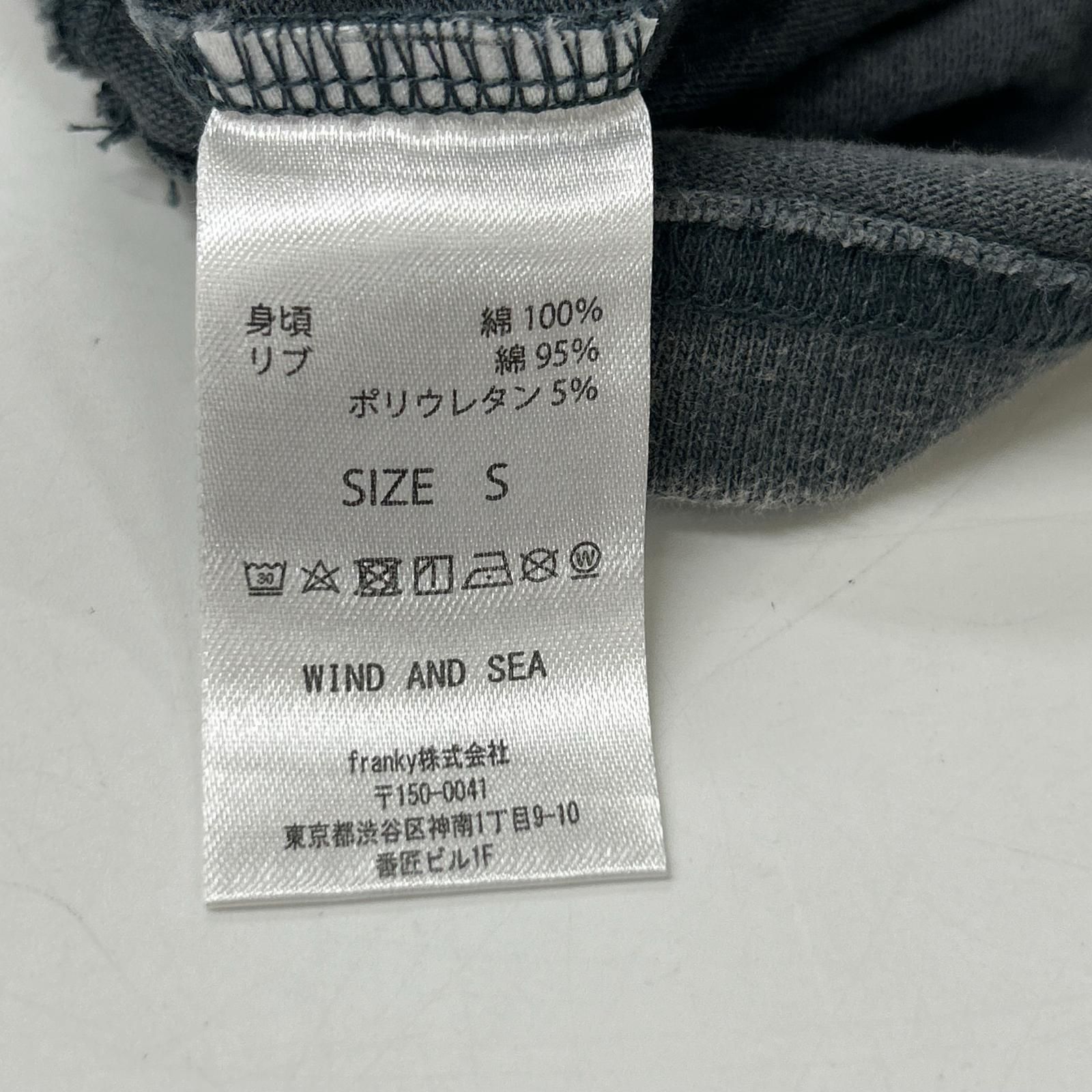 WIND AND SEA ウィンダンシー ×DENHAM WDS-C-DHM-25-Q4-04 ウォッシュグレー コットン S WIND AND SEA ウィンダンシー ×DENHAM WDS-C-DHM-25-Q4-04 ウォッシュグレー コットン S