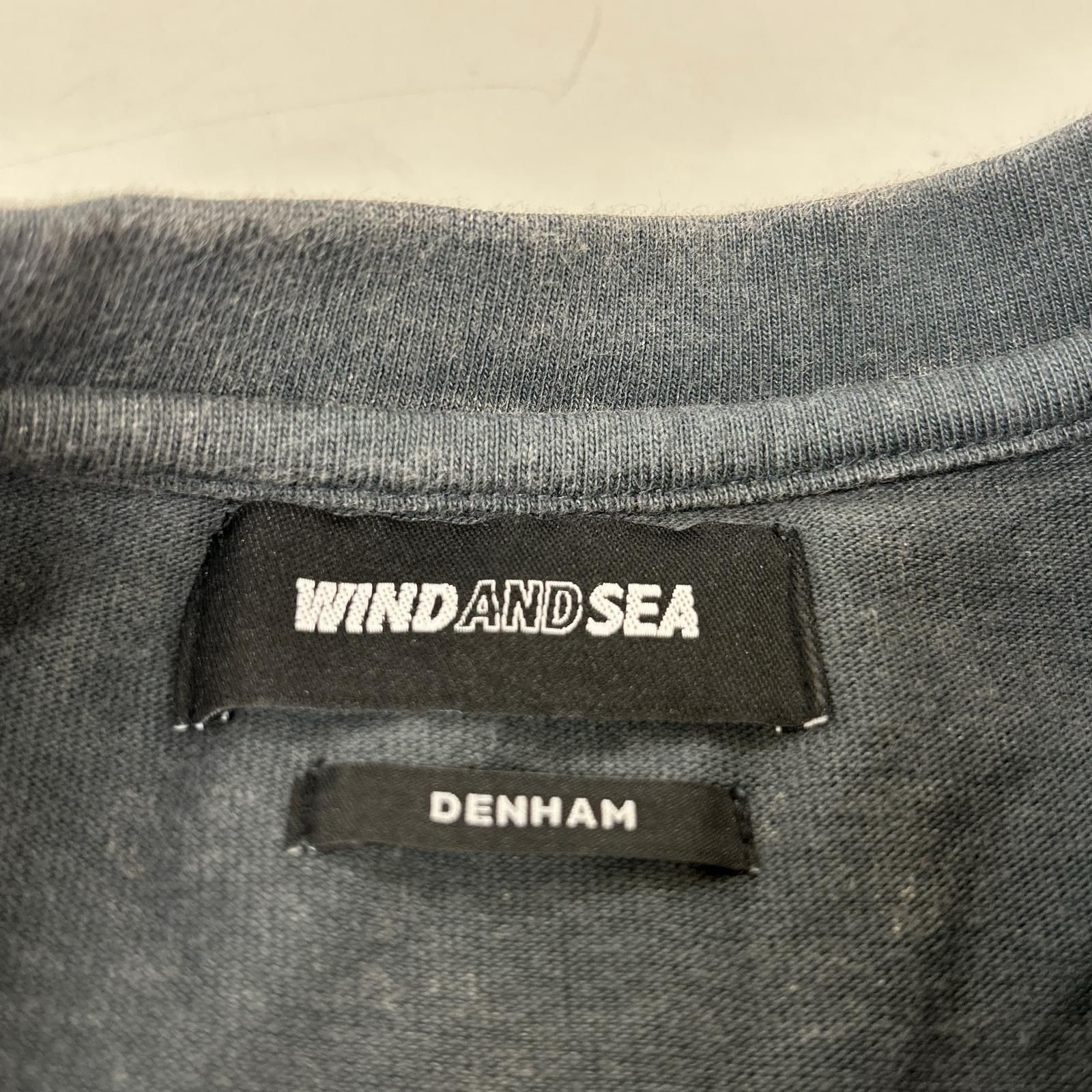 WIND AND SEA ウィンダンシー ×DENHAM WDS-C-DHM-25-Q4-04 ウォッシュグレー コットン S WIND AND SEA ウィンダンシー ×DENHAM WDS-C-DHM-25-Q4-04 ウォッシュグレー コットン S