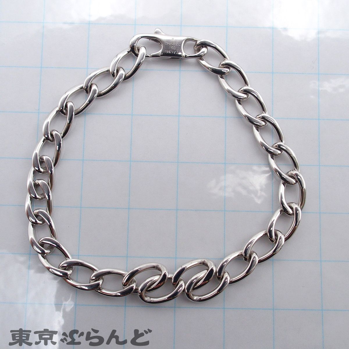 シャネル CHANEL ブレスレット J2572 S ホワイトゴールド K18WG 