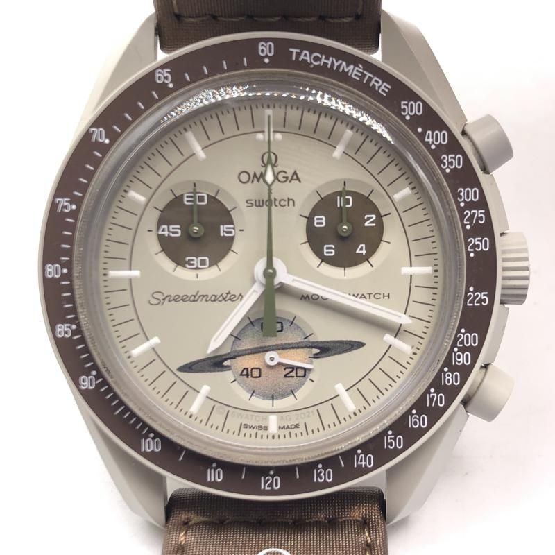 【中古】OMEGA × SWATCH MISSION TO SATURN クォーツ ブラウン オメガ×スウォッチ ミッショントゥサターン[17]