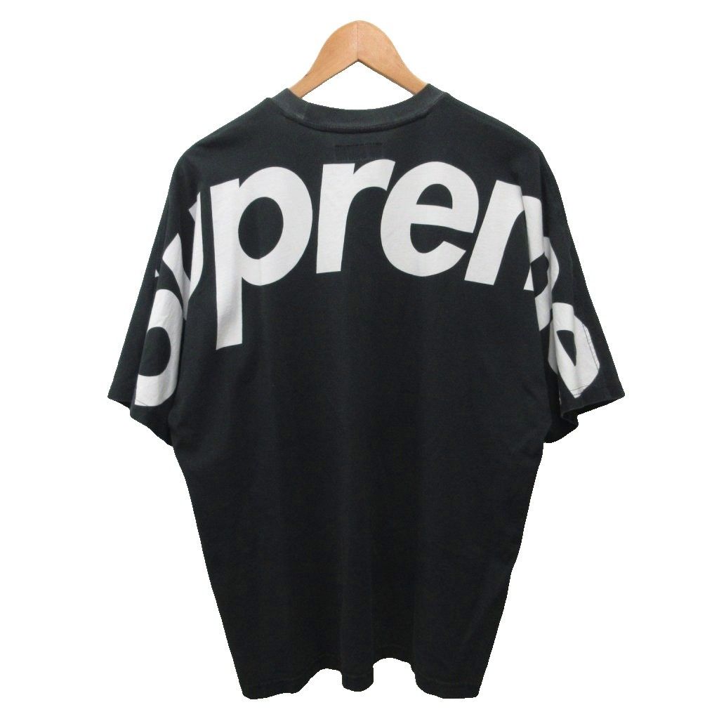 シュプリーム SUPREME 23AW Split S/S Top Tシャツ カットソー 半袖 ロゴプリント M 黒 ブラック ☆AA★