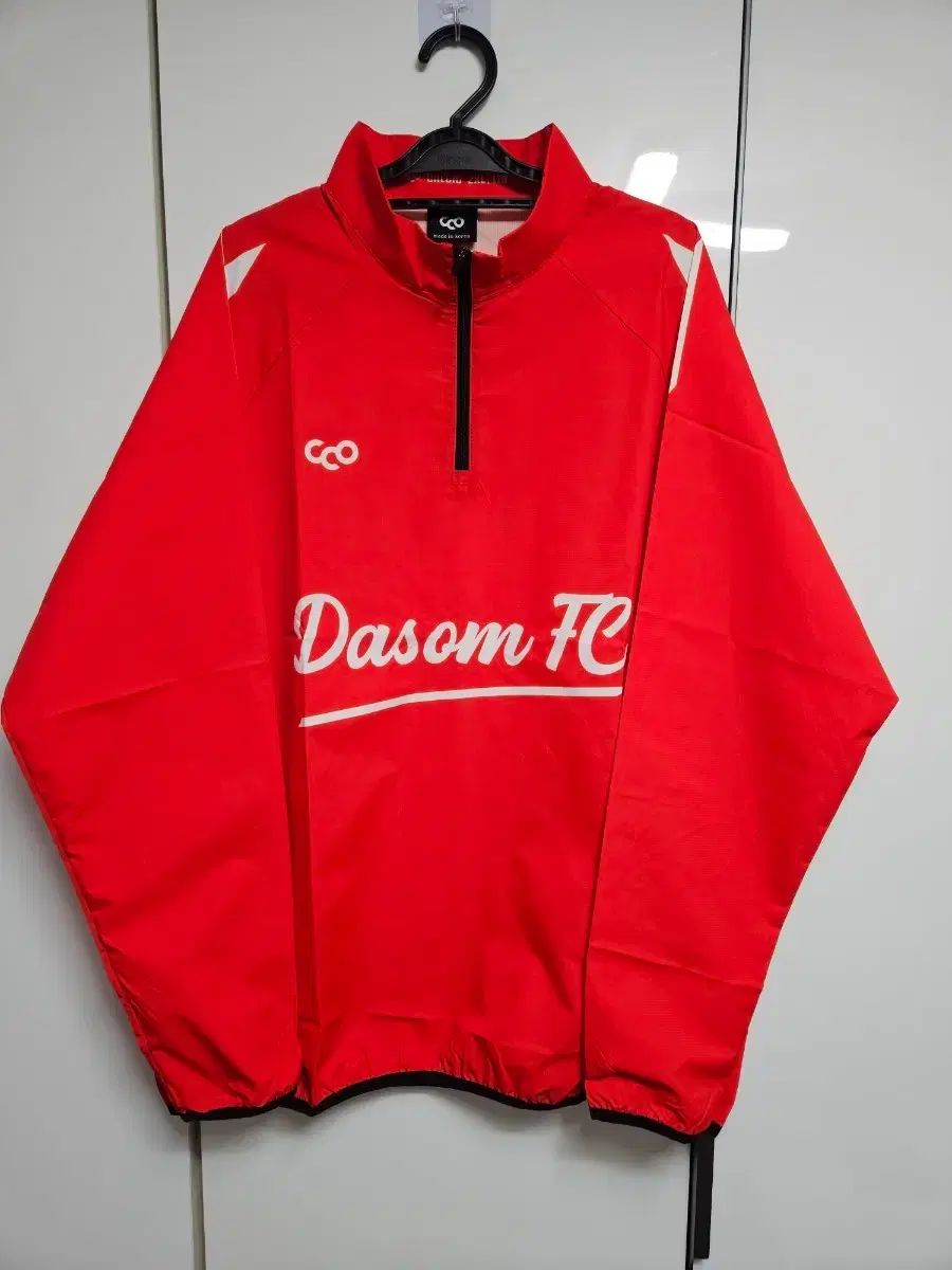 Dasom FC レッド ウィンドブレーカー ハーフジップアップ