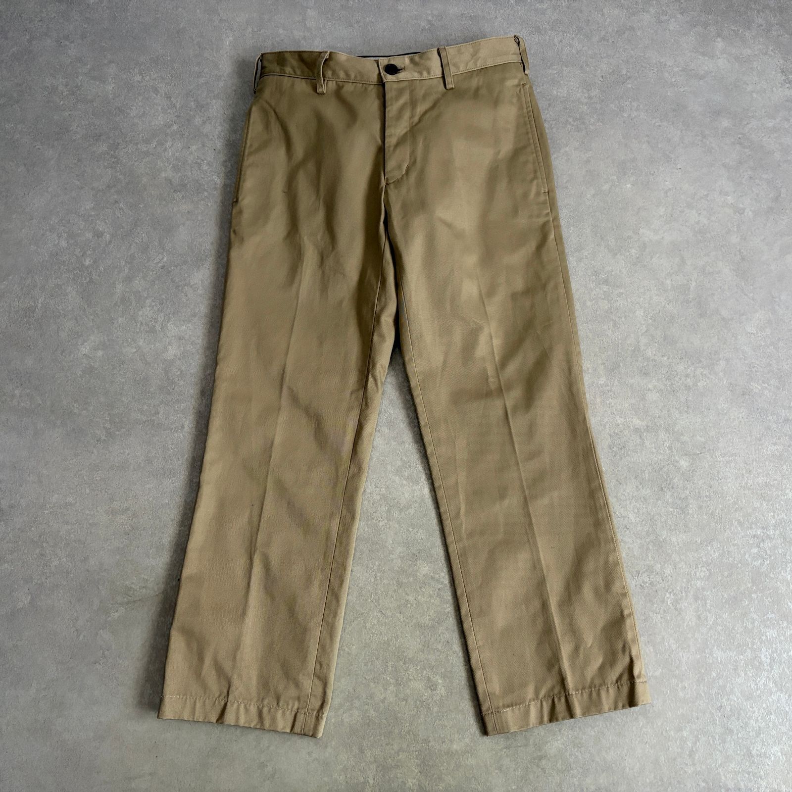 美品 JOHNLAWRENCESULLIVAN 美ライン セミワイド チノパン パンツ ジョンローレンスサリバン