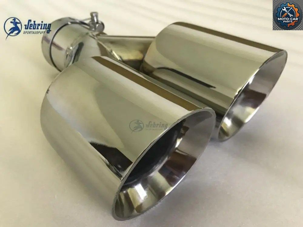 ステンレススチール製スキューダブルスチールデュアルモバイル排気管マフラー自動車改造