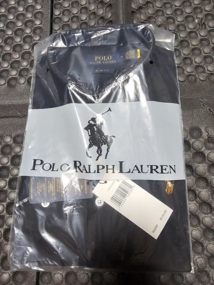 ポロラルフローレン スリムフィット シャツ ブラック 新品 XL