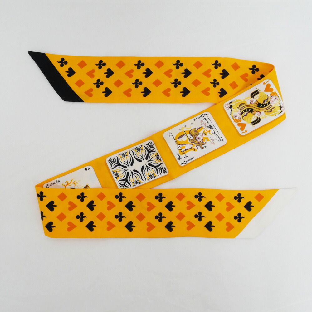 名東】エルメス ツイリー スカーフ jeu de cartes ジュドーカルト