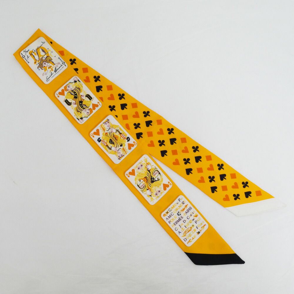 名東】エルメス ツイリー スカーフ jeu de cartes ジュドーカルト