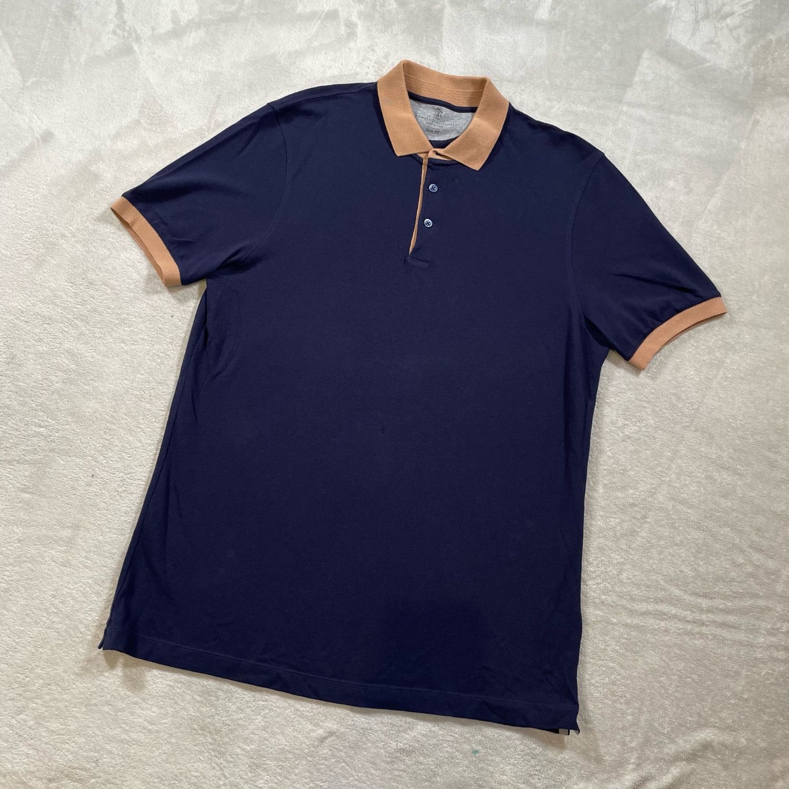 BRUNELLO CUCINELLI ブルネロクチネリ 半袖ポロシャツ 鹿の子 半袖