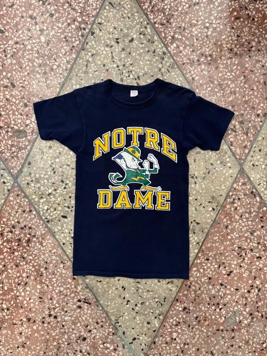 80s Champion Notre Dame Tシャツ (M)