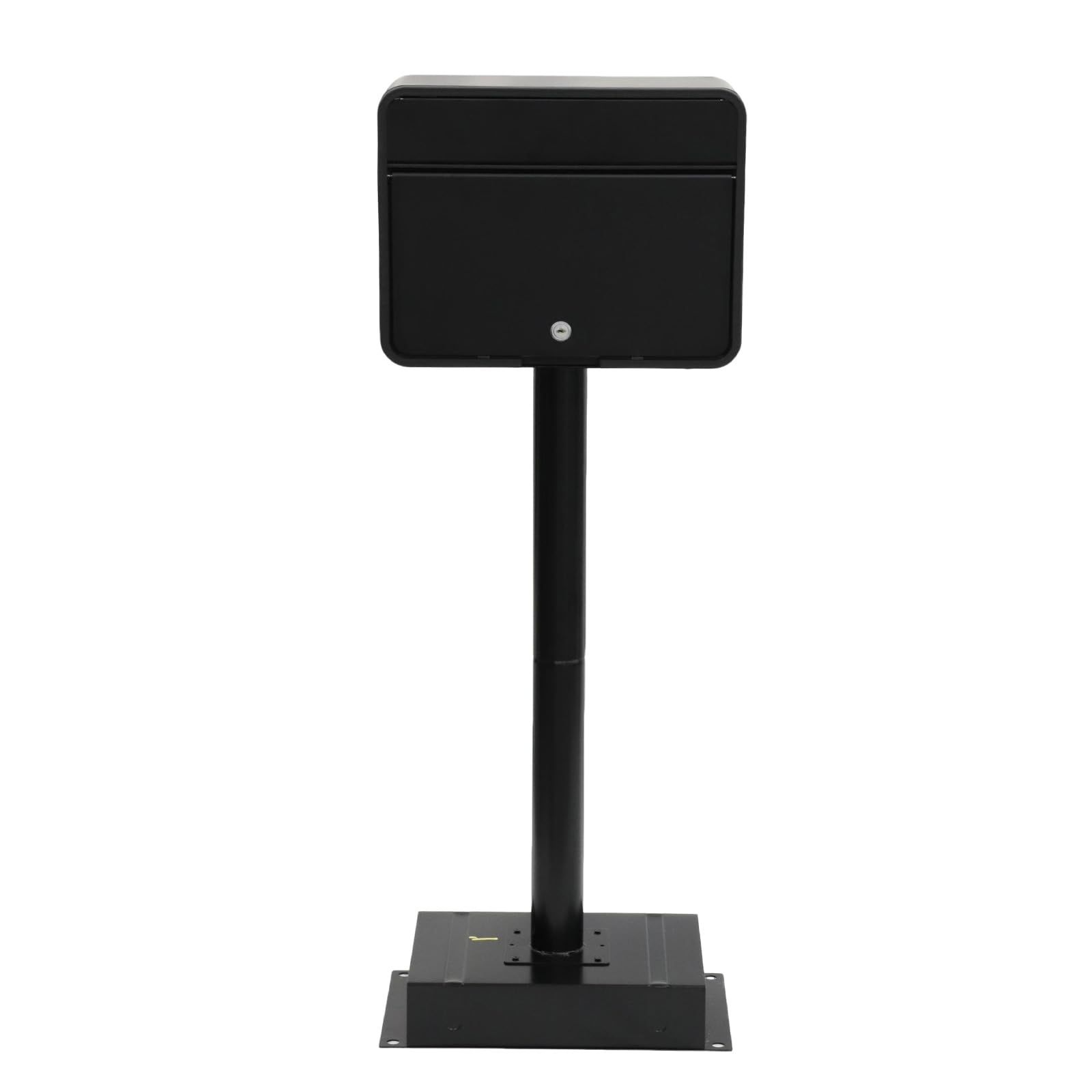 特価商品 グリーンライフ スタンドポスト 置き型ポスト 郵便受け【日本製ポスト】スチール製 A4封筒(角形2号)対応 カムロック錠 モダン マットブラック FH-58P(MBK)