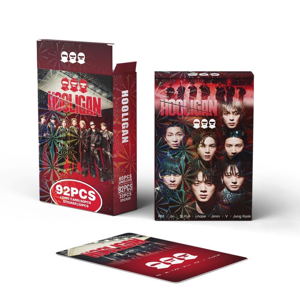 BTS】Hooligan ARIRANG ロモカード＆ミニミニシール☆92PCS☆防弾少年