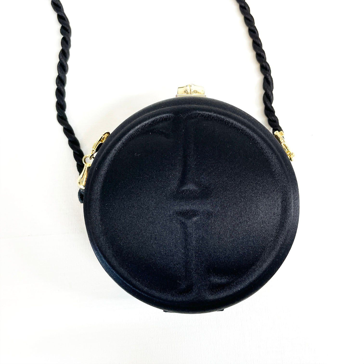 OLD GUCCI オールド グッチ サテン ラウンド ミニショルダー バッグ 
