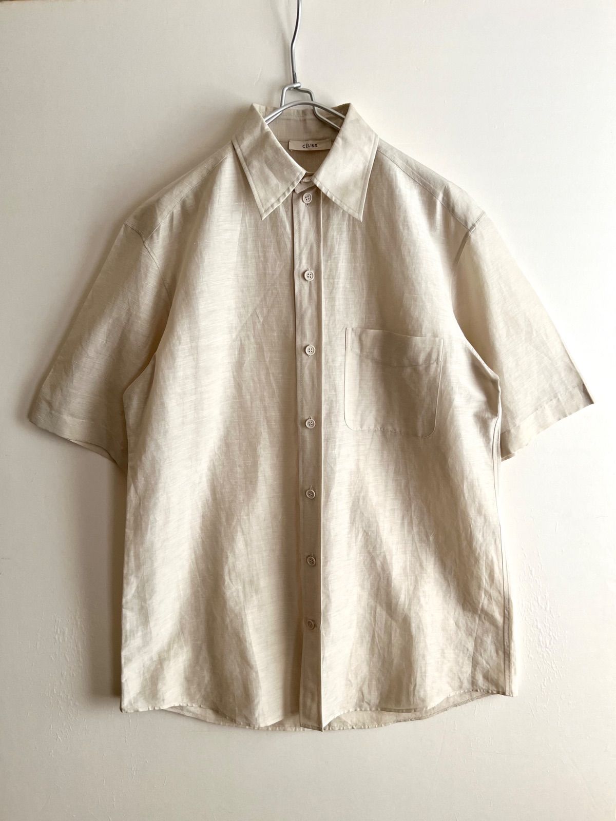 CELINE セリーヌ Phoebe period Linen Silk S/S Shirts フィービー期 