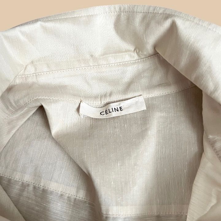 celine 半袖シャツ フィービー CELINE セリーヌ Phoebe period Linen Silk S/S Shirts フィービー期