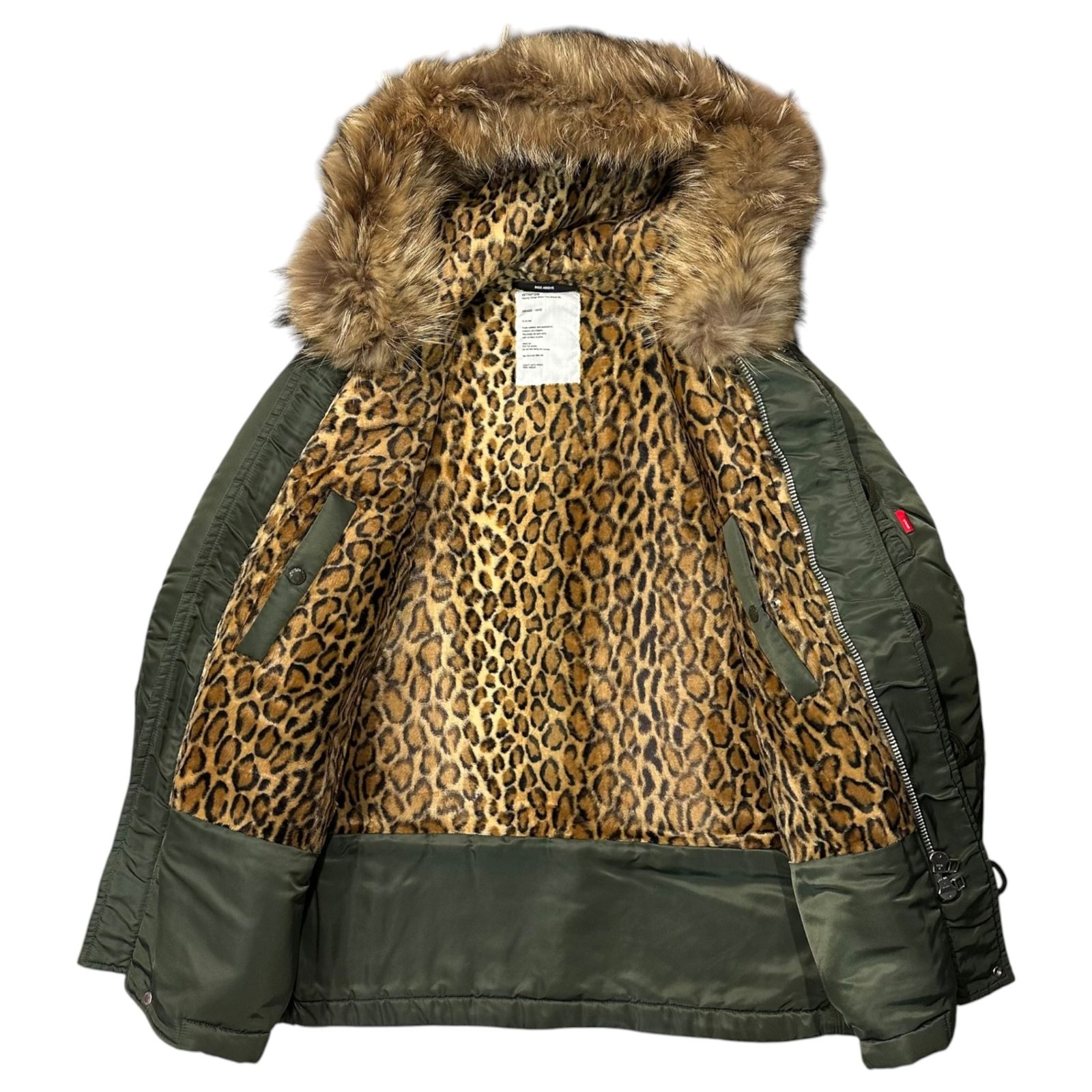 WTAPS(ダブルタップス) 10AW N-3B JACKET FIELD NYLON TWILL ファー ミリタリー ジャケット 102GWDT-JKM04 M カーキ ROKUDENASHI期 レオパード