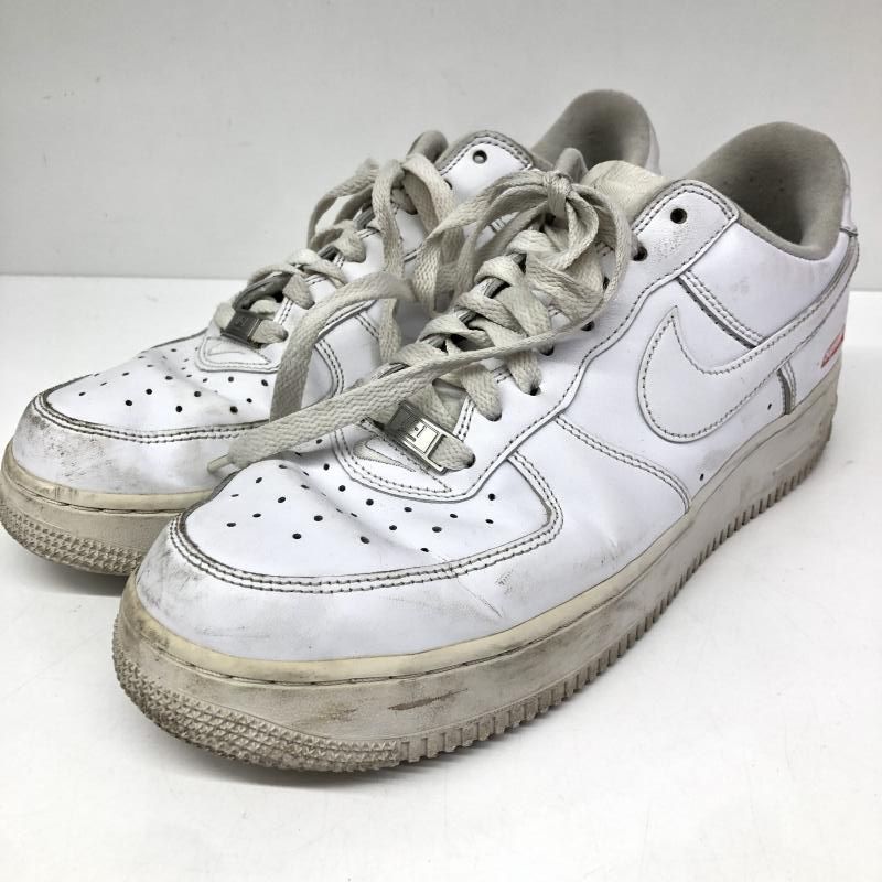 【中古】NIKE AIR FORCE1　×　Supreme　27cm　CU9225-100　白 ナイキ エアフォース[66]