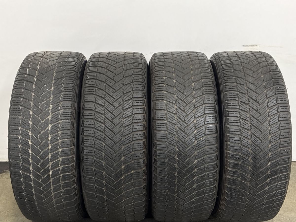 【バリ溝】ニッサン Y51 シーマ 純正 18in 8J +43 PCD114.3 ミシュラン X-ICE SNOW 245/50R18 フーガ スカイライン ノーマル戻し 即納可