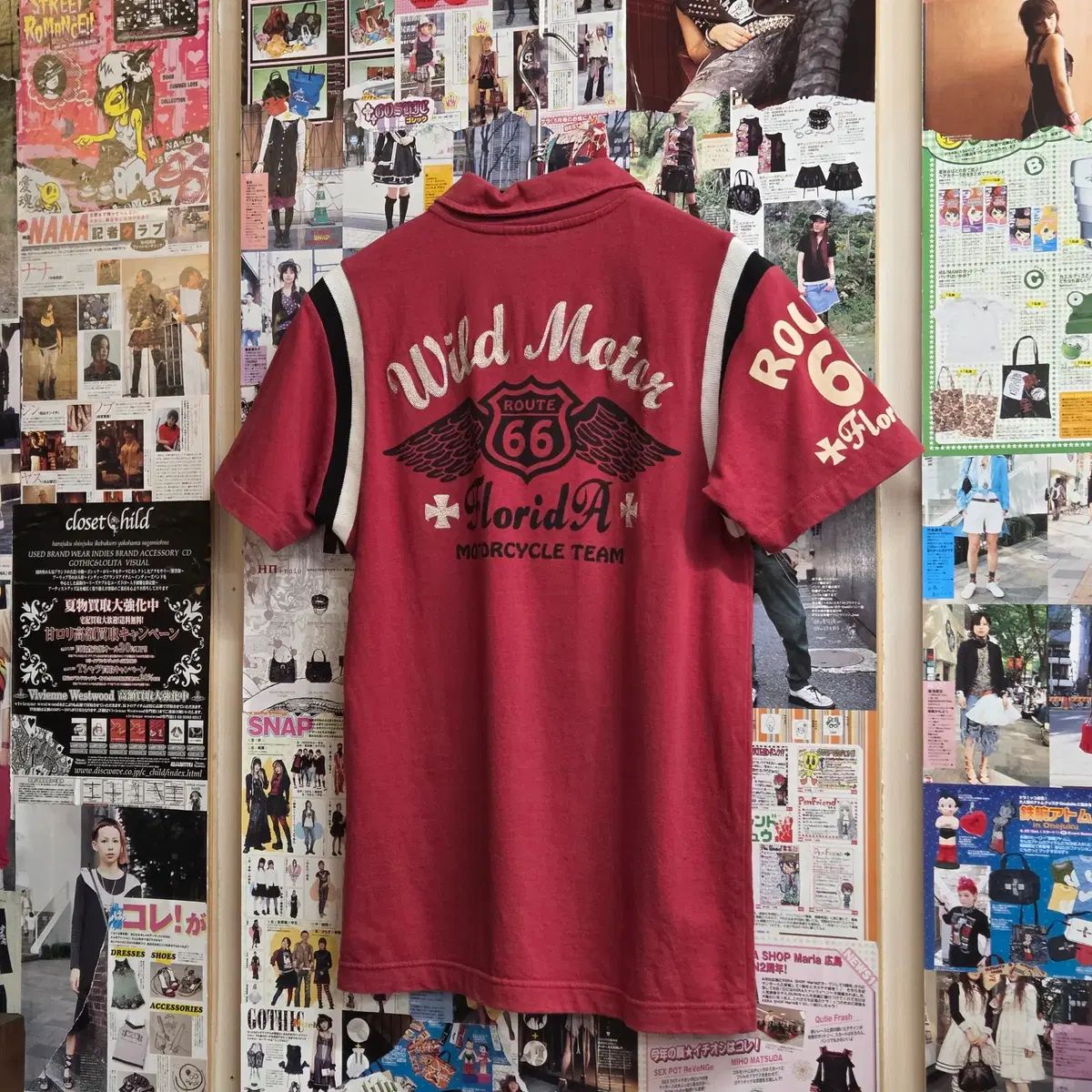 JPN Y2K 刺繍 POINT PK ボーリング 半袖