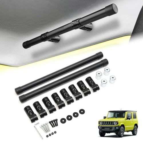 Auto Spec 車内収納 サイドバー 軽自動車 コンパクトカー 用 左右セット キャリアバー 車室内 ジムニー N-VAN エブリイ 車中泊 車両 加工不要 スキー サーフ 釣り サーフボード ロッドホルダー ラック 棚 荷室 室内(沖縄 9f3b5b63