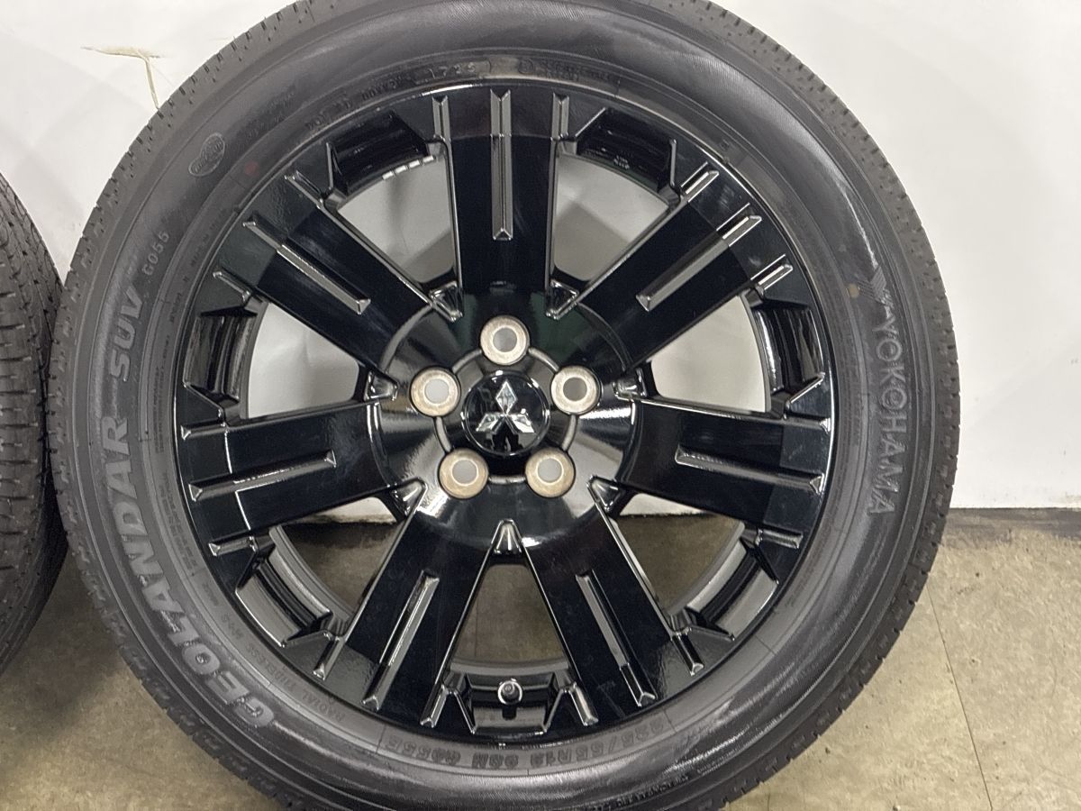 【2025年製 新車外し品】ミツビシ デリカD5 シャモニー 純正 18in 7J +38 PCD114.3 ヨコハマ ジオランダー SUV G055 225/55R18 バリ溝美品 【2025年製 新車外し品】ミツビシ デリカD5 シャモニー 純正 18in 7J +38 PCD114.3 ヨコハマ ジオランダー SUV G055 225/55R18 バリ溝美品