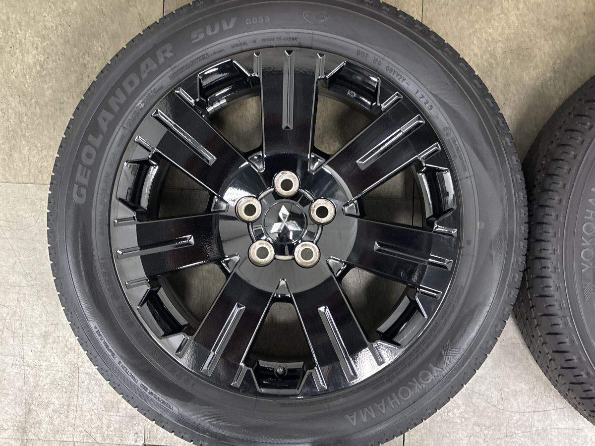 【2025年製 新車外し品】ミツビシ デリカD5 シャモニー 純正 18in 7J +38 PCD114.3 ヨコハマ ジオランダー SUV G055 225/55R18 バリ溝美品 【2025年製 新車外し品】ミツビシ デリカD5 シャモニー 純正 18in 7J +38 PCD114.3 ヨコハマ ジオランダー SUV G055 225/55R18 バリ溝美品