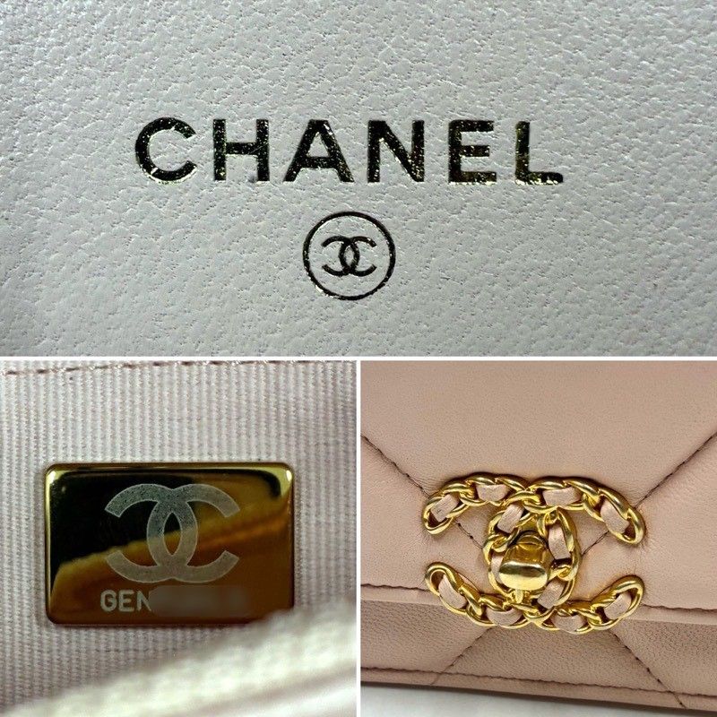 CHANEL シャネル 19 チェーンウォレット AP3267 ピンク ラムスキン ショルダーバッグ レディース 付属品あり 【中古】 52605K60