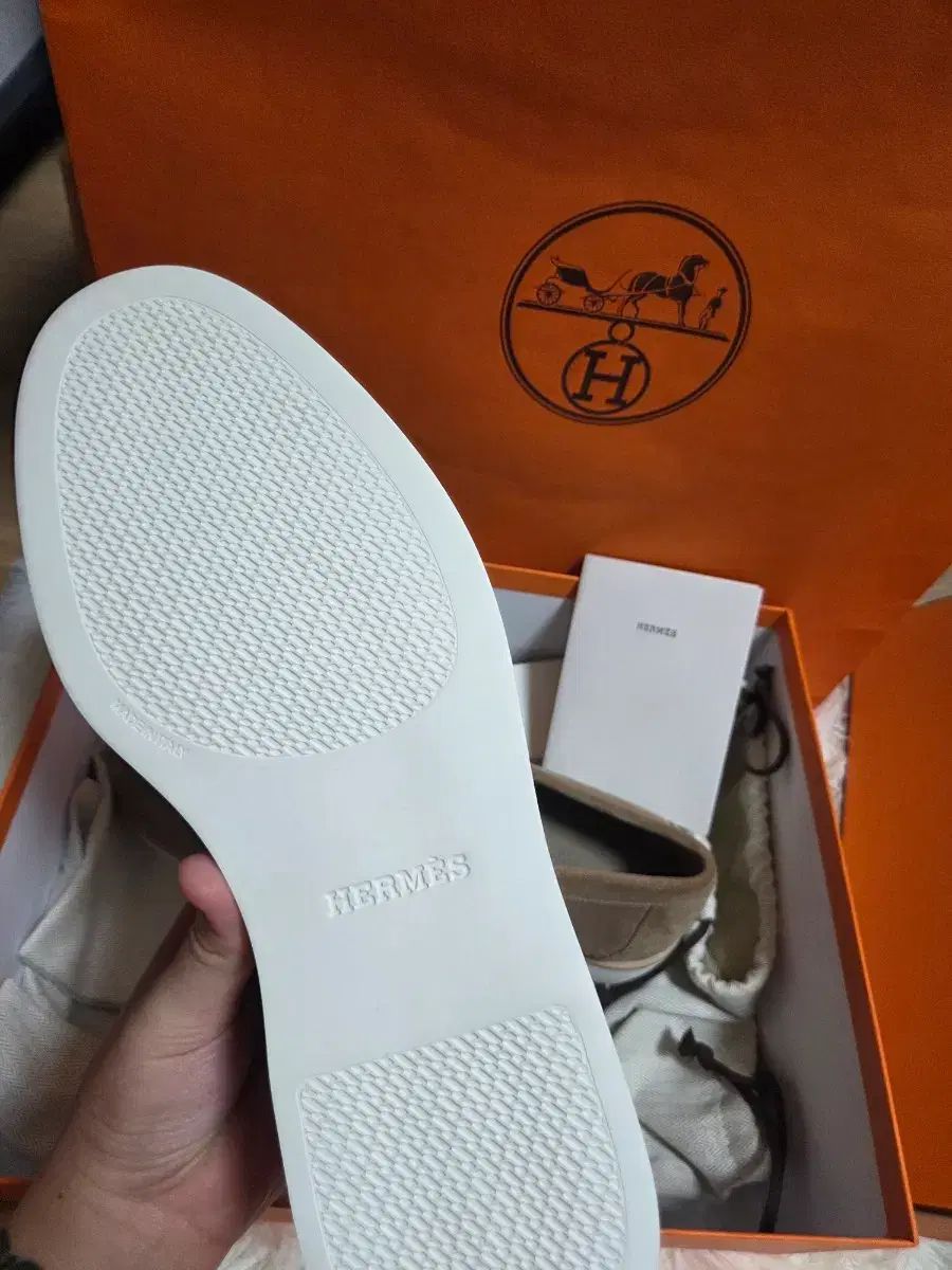 (新品) Hermes スウェード ローファー 43 5