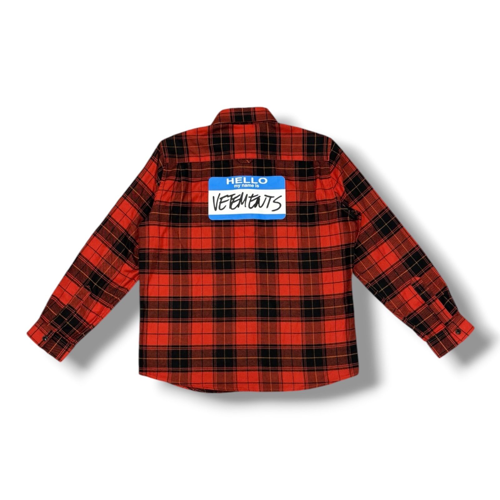 VETEMENTS フランネルチェックシャツ 長袖シャツ キッズ 子供服