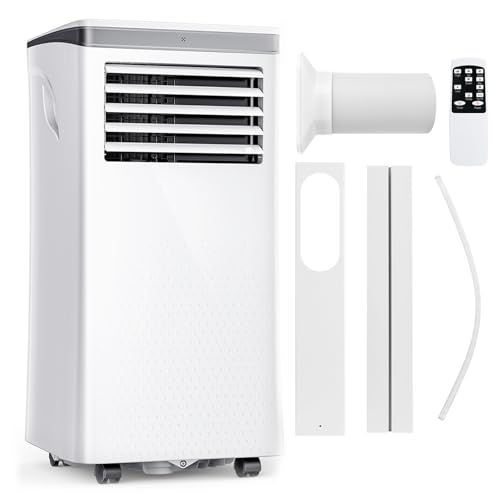 COWSAR スポットクーラー 家庭用 エアコン 工事不要 2.6kWポータブルクーラー 8.3畳対応 冷房 除湿 送風 ノンドレン リモコンつき 24Hタイマー 省エネ 移動式クーラー 2階段風量調整 おやすみ機能 排熱ダクト キャスター付き 日本語 shu
