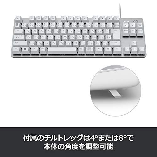 ロジクール K835OWR 有線 メカニカルキーボード 赤軸 リニア テンキーレス コンパクト メカニカル キーボード 有線キーボード オフホワイト windows surface K835 国内正規品 shu