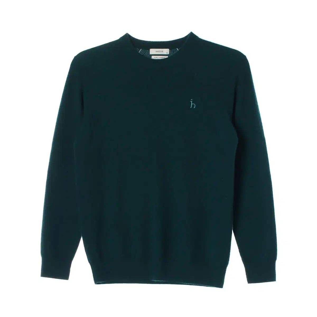 HAZZYS 24FW カシミア100%ニット セーター ダークグリーン