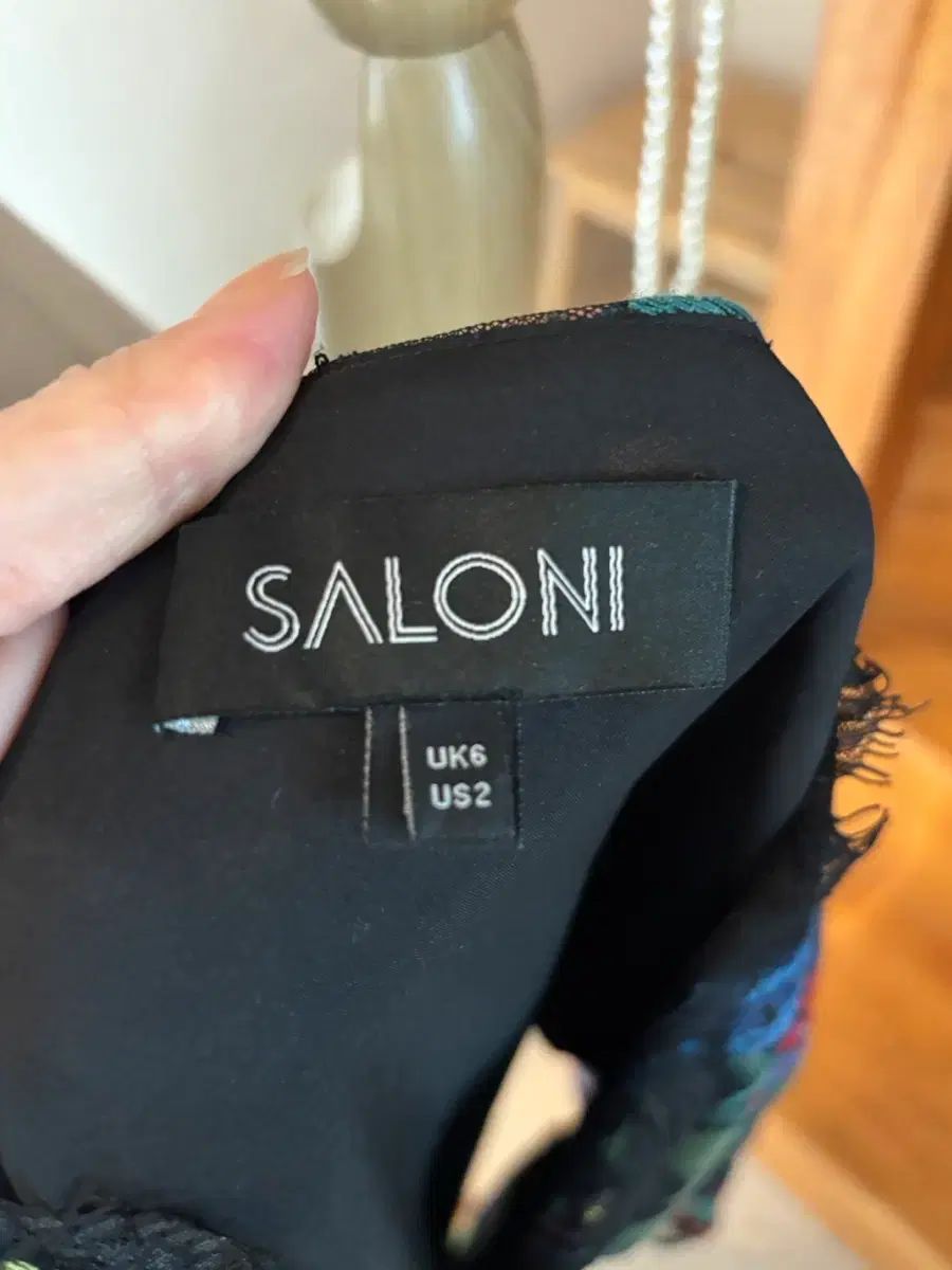 フラワー パータン ロング ONE PIECE シースルー レース SALONI フラワー パータン ロング ONE PIECE シースルー レース SALONI