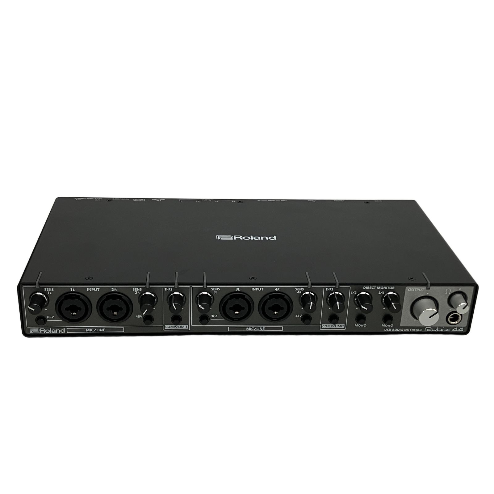 Roland rubix44 USBオーディオインターフェース ローランド ハイレゾ録音対応 本体内アナログ回路処理 宅録 配信 DTM 中古 T11153736