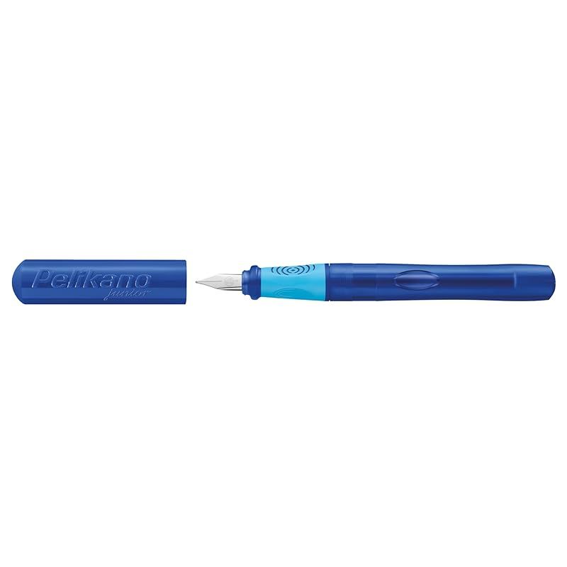 【新品】 Pelikan PelikanoR ジュニア学習者用万年筆 右利き用 ブルー ペン先A 折りたたみボックス 0