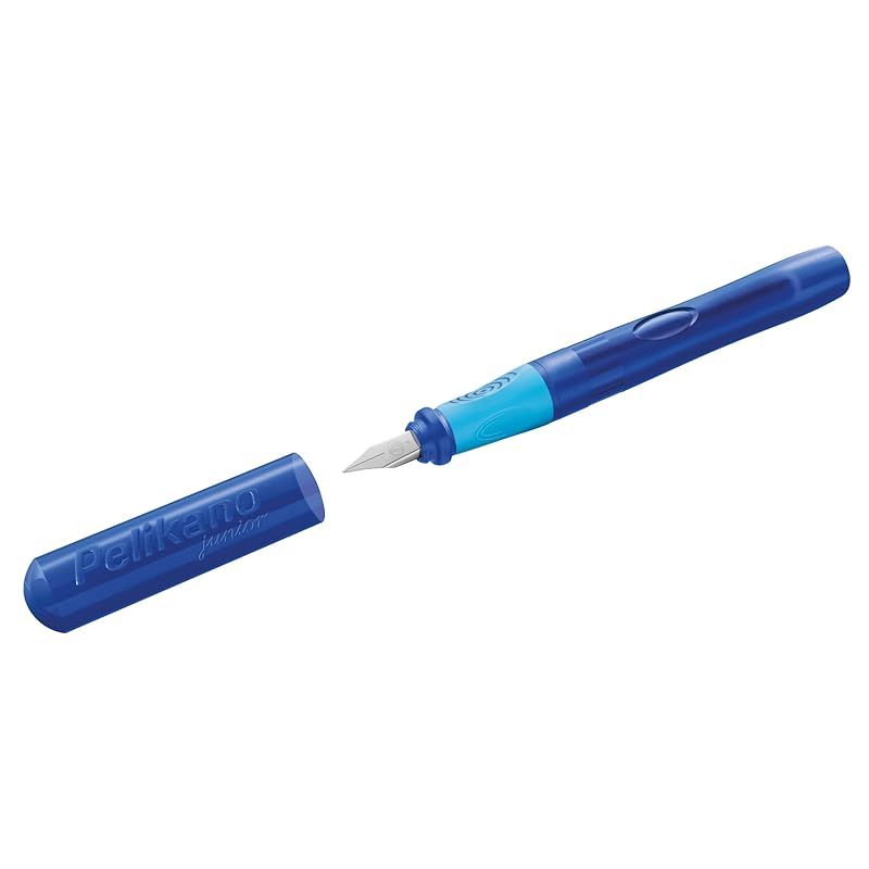 【新品】 Pelikan PelikanoR ジュニア学習者用万年筆 右利き用 ブルー ペン先A 折りたたみボックス 0