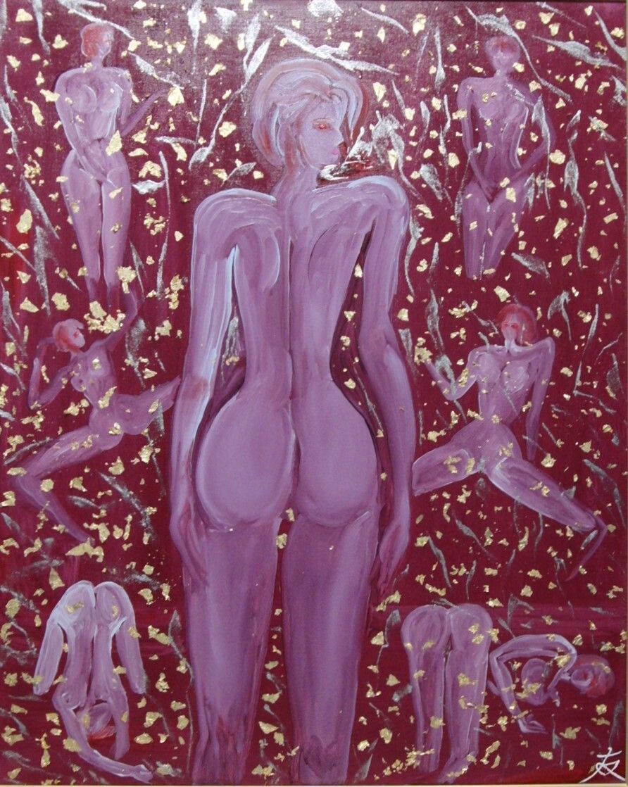 ≪国美協≫TOMOYUKI・友之、『金舞う姿』、油彩画、F30号：90,9×72,7cm、油絵一点物、新品高級油彩額付、直筆サイン・真作保証付