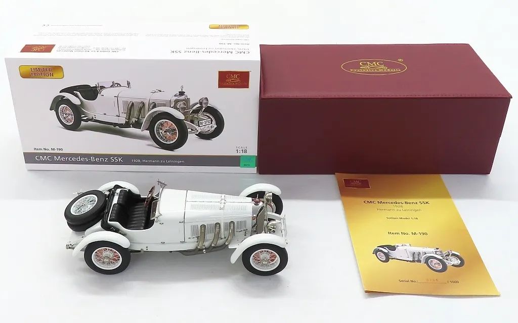 【中古】ミニカー 1/18 メルセデス・ベンツ SSK 1930(ホワイト) [M-190]