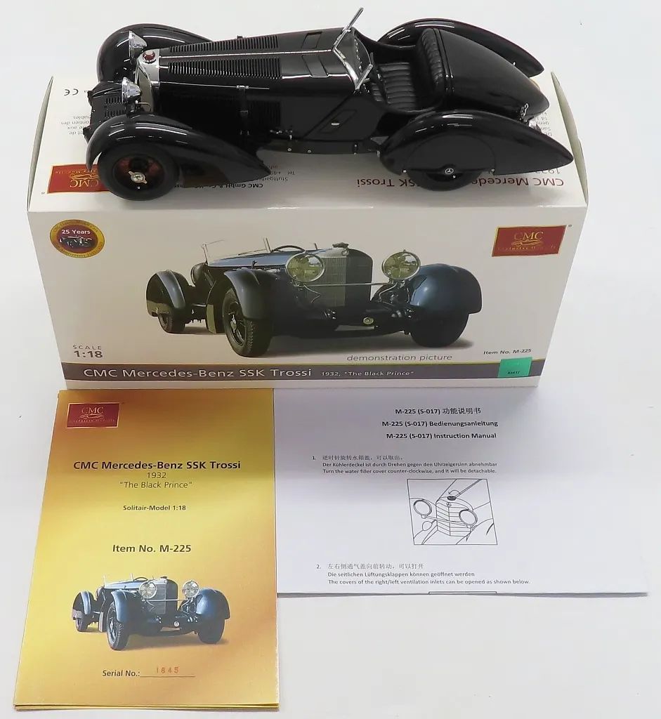 【中古】ミニカー 1/18 メルセデス・ベンツ SSK 1934 Black Prince [M-225]